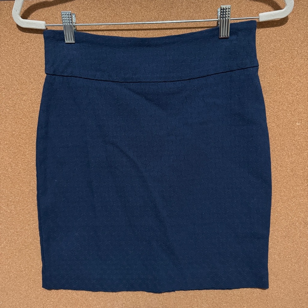 Margaret M Dark Blue Pencil Skirt